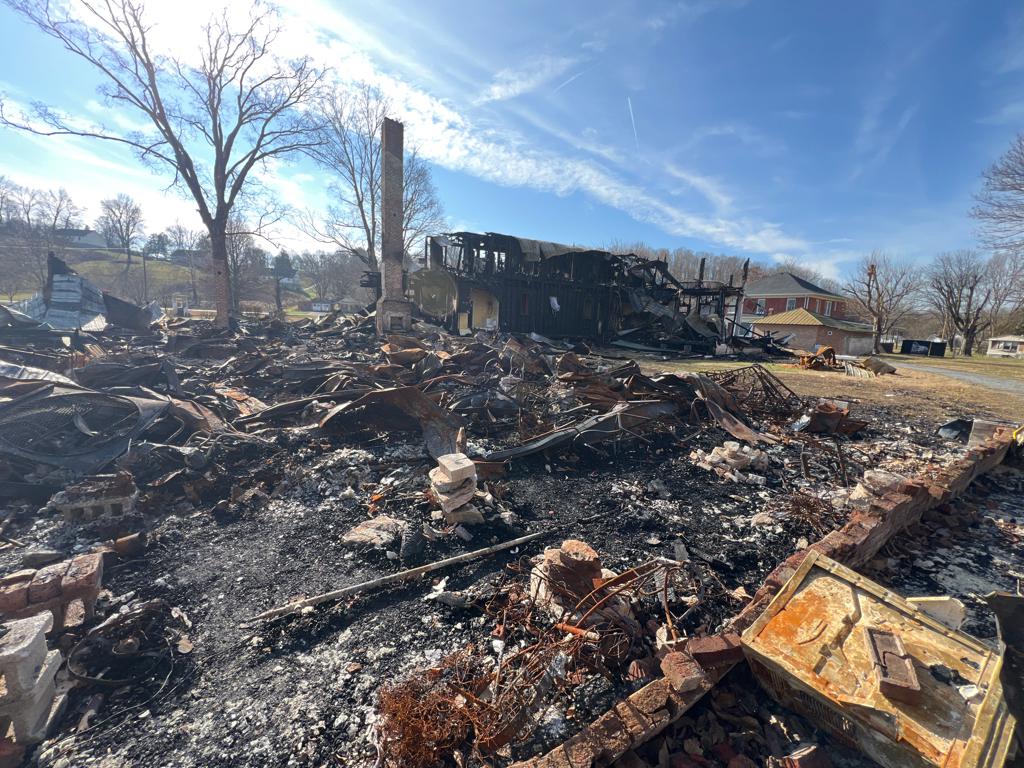 Burned Donoho Hotel