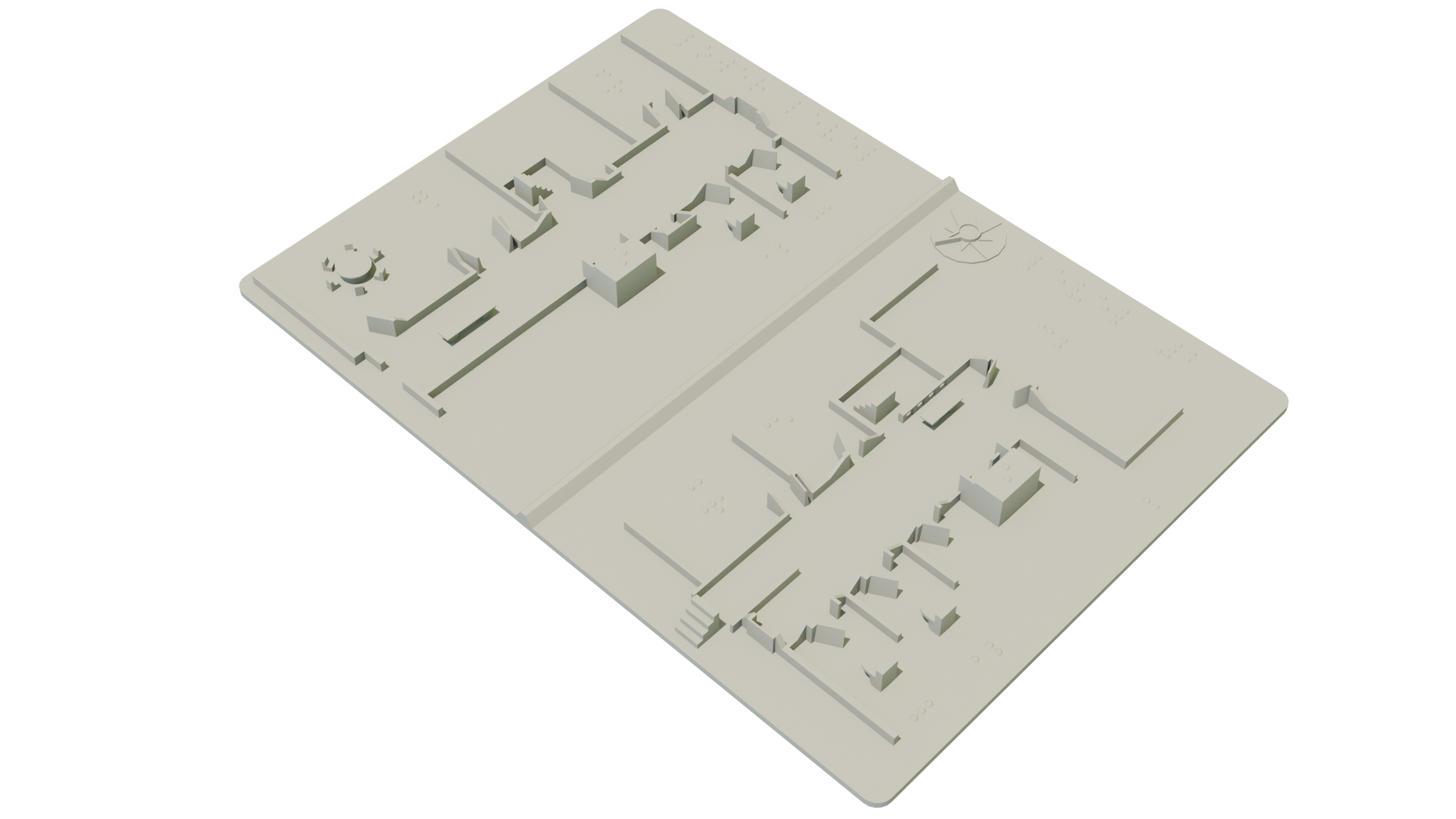 3d tactile floor map