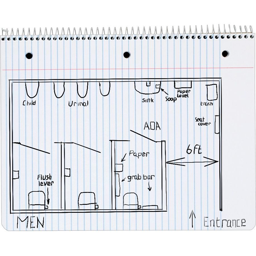 Restroom sketch