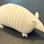3D-printed tactile model of an armadillo