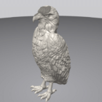 3D-printed tactile model of an eagle