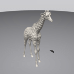 3D-printed tactile model of a reticulated giraffe