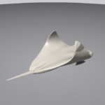 3D-printed tactile model of a stingray